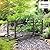 Outsunny 3.3' Metal Arch Zen Garden Bridge with Safety Siderails, Decorative Footbridge, Delicate Scrollwork & Corner Spheres for Stream, Fish Pond, Bronze