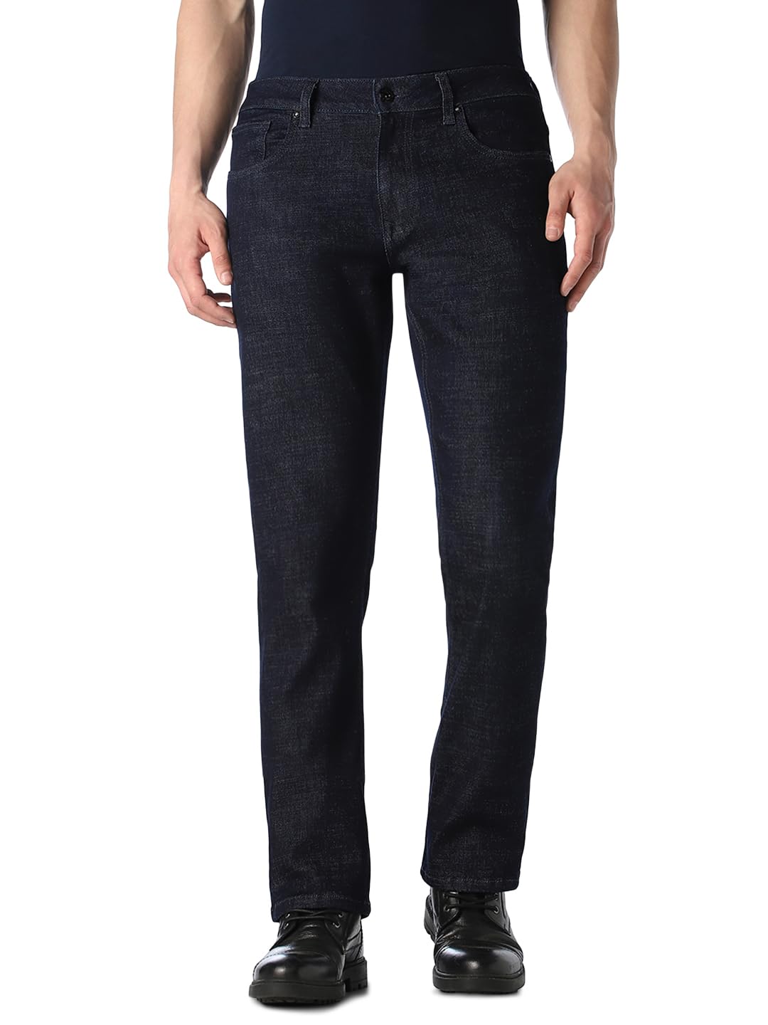 Dark Blue Clark Regular Fit Jeans-image-2