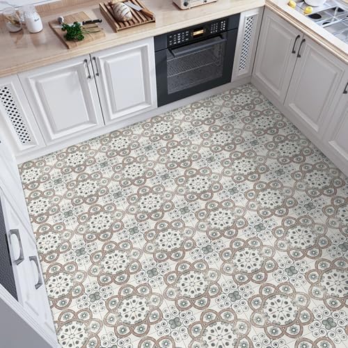 Vinylboden Selbstklebend, PVC Bodenbelag Selbstklebend für Bad Küche Wohnzimmer Wasserdicht Bodenfliesen Selbstklebend 30x30cm, Dicke 1mm 20 Stück