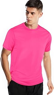 Athletic Shirts for Men Short Sleeve Quick Dry Workout Running Gym Sport Exercise Tee Moisture Wicking