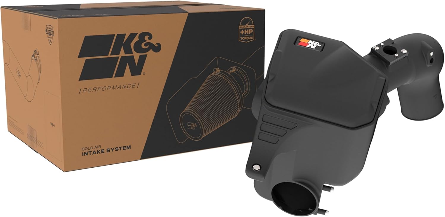 K&N Cold Air Intake System: High-Flow Air Filter, Increase Performance & Towing: Compatible with 2013-2018 RAM: 2500, 63-1592