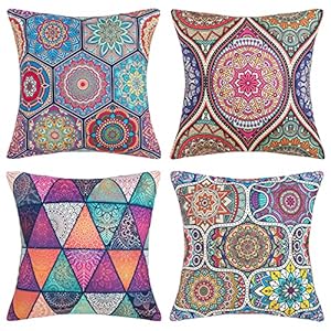 4 Ser Dekorative Kissenbezug Kissen Outdoor-Shell-Kissenbezug Für Sofa Couch Schlafzimmer Dekokissen Sofakissen mit…