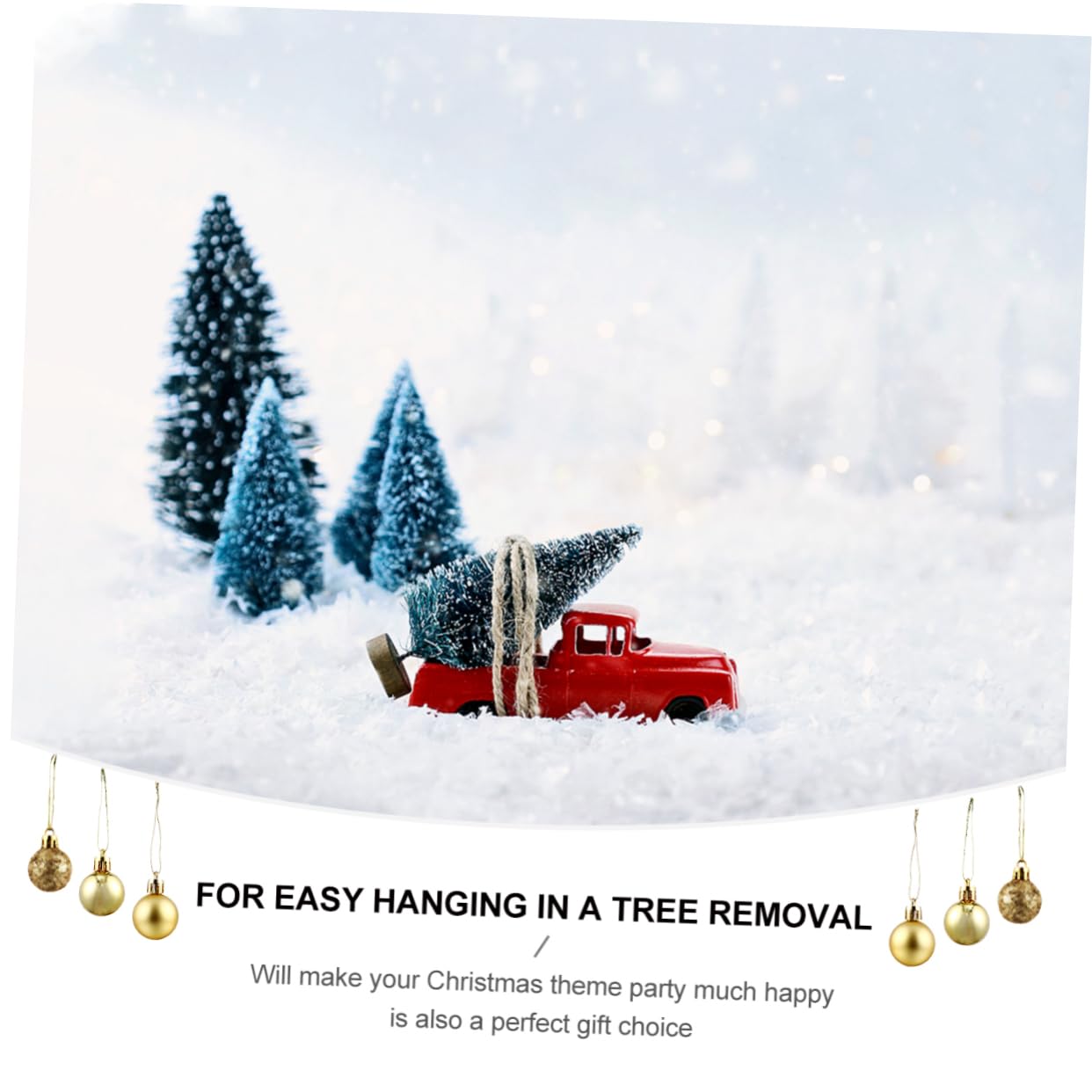 Ciieeo 3 Juegos Elegantes De Adornos Decorativos para Árbol De Navidad Colgantes para Decoración Festiva 48 Piezas X 3