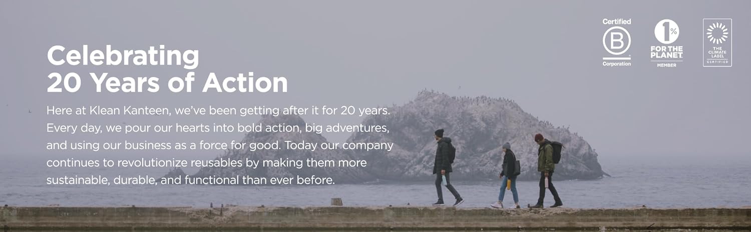 Klean Kanteen TKWide Insulated Coffee Tumbler with Café Cap - Stainless Steel Coffee Tumbler - Sharks in Shades - Image 8