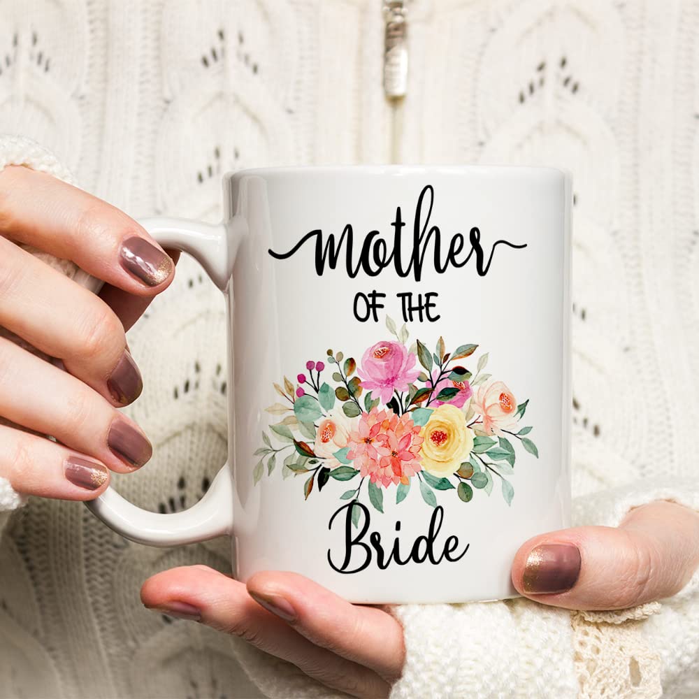 Mother Of The Bride Gifts Coffee Mug,Wedding Gifts For Mother Of The Bride From Son In Law,Daughter,11oz Tea Cup