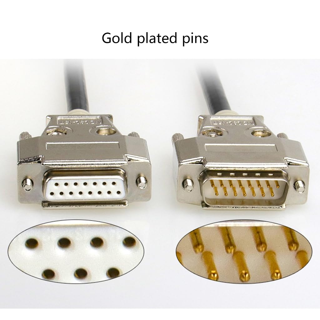 1.5-30m DB15 Male/Female Connectors Cable for Cash Registers Barcode Scanners