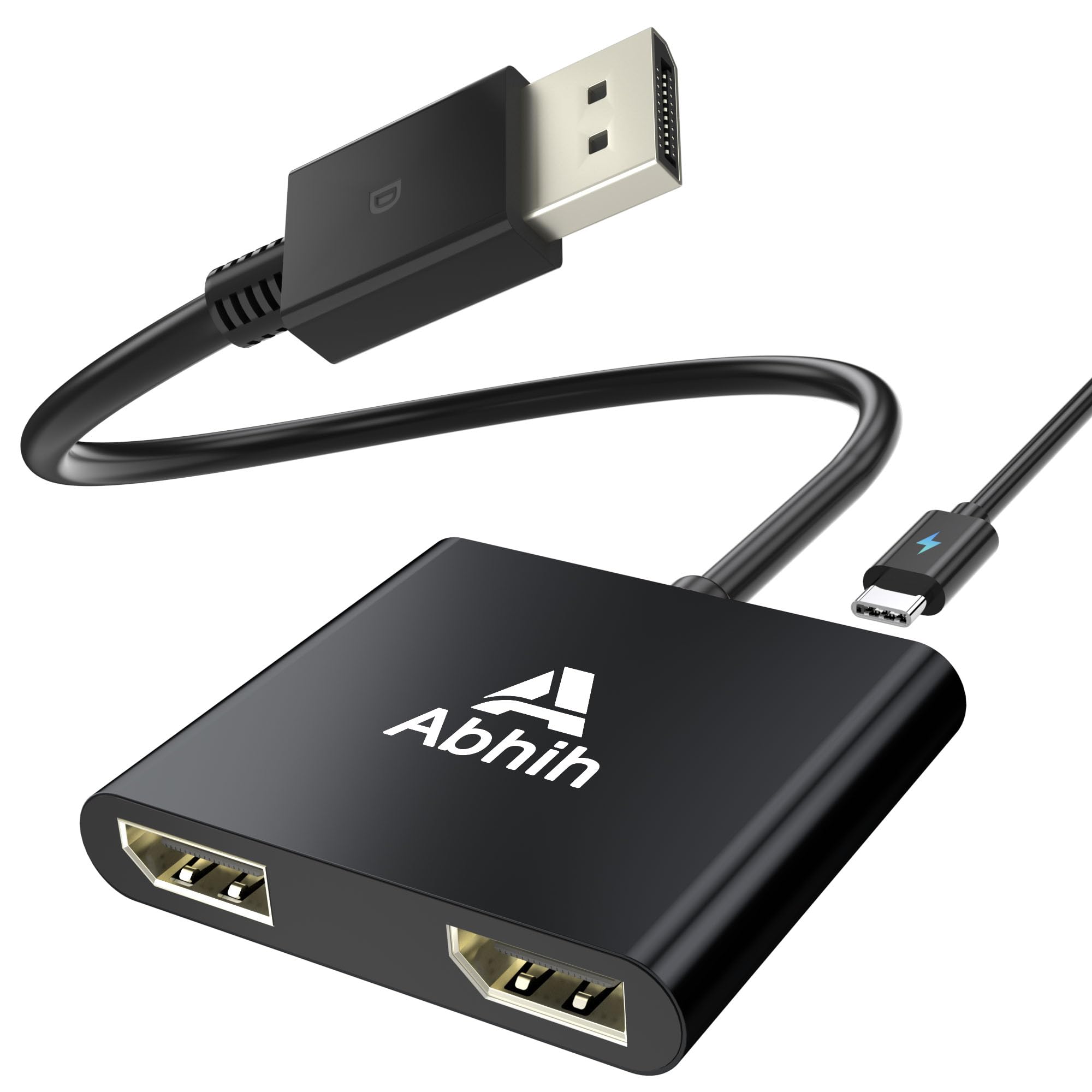 Amazon | DisplayPort 分配器 1入力2出力 DisplayPort to デュアル DP