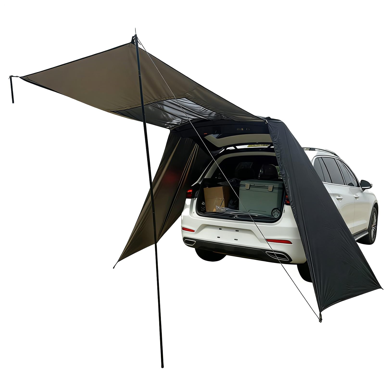 Tenda Portellone Posteriore resistente UV, portatile, impermeabile | Tenda Portatile per Auto per Campeggio per berlina, camion, furgone, viaggi su strada, picnic, escursioni, pesca, avventura