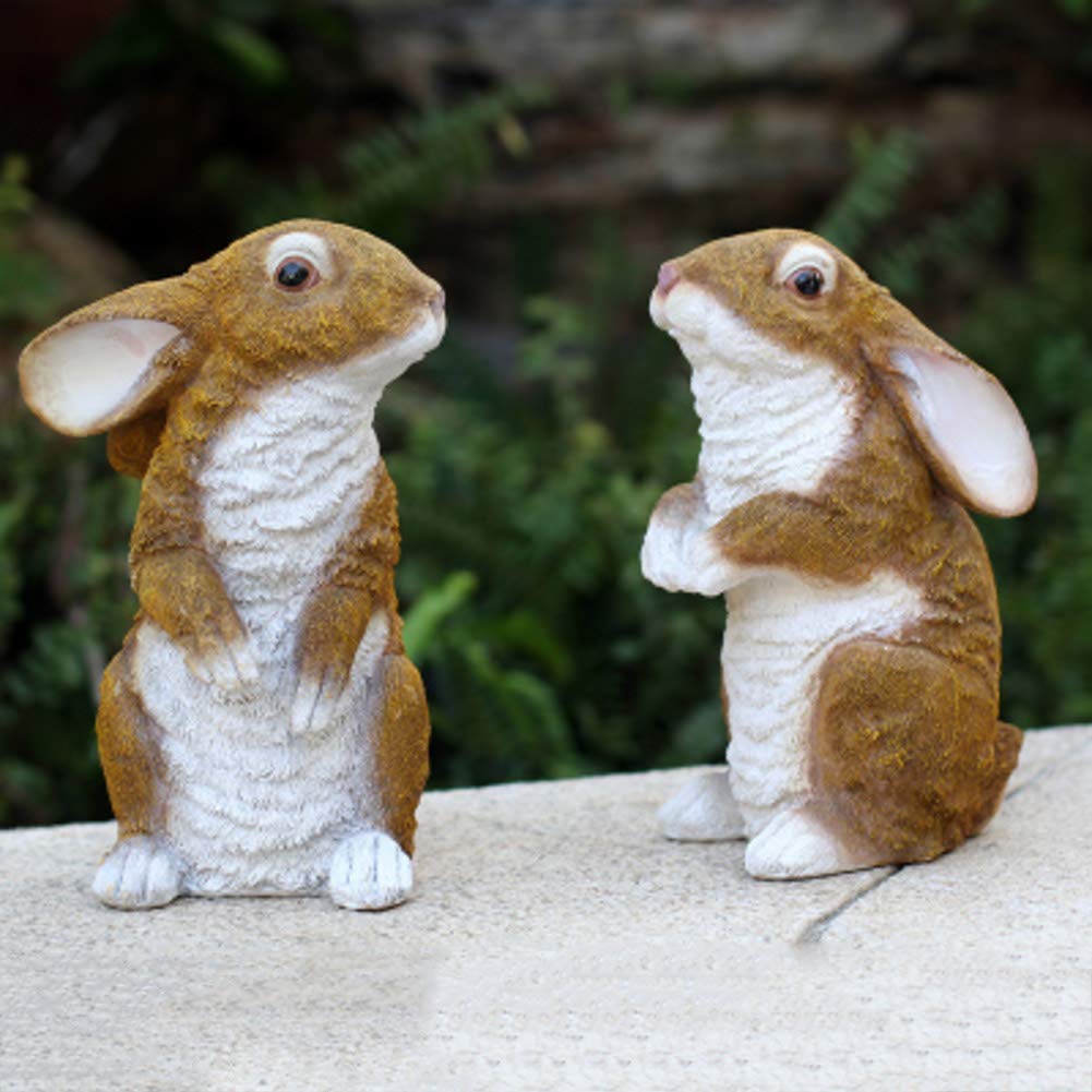 Cadeau figurines de lapin pour ornements de pelouse et cour