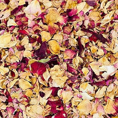Natural Biodegradable 'Tutti Frutti' Rose Petal Flower Confetti - 1 Litre - Pink, Cream & Blush Petals - 10 Handfuls - Wedding - Please Visit Our Store for Full Range & 2/5/10 Litre Options 41 Cover