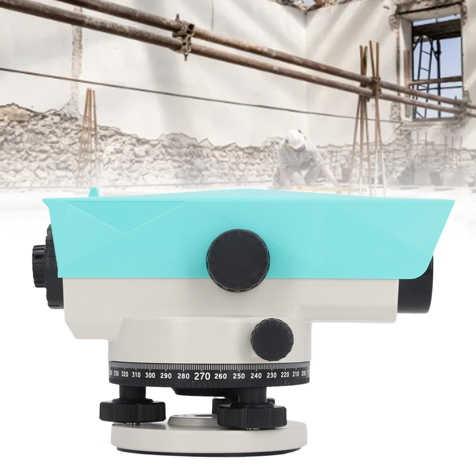 Nivel óptico 32X, herramienta de nivelación automática de alta precisión para topografía, construcción e ingeniería, IP55, aleación de aluminio, con accesorios