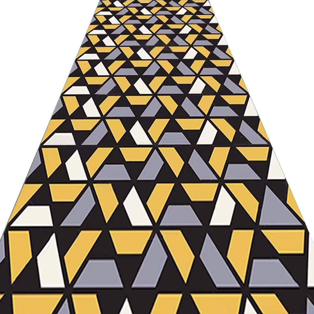 Alfombras de pasillo largo con diseño geométrico 3D para dar vida a la entrada de tu hogar 1