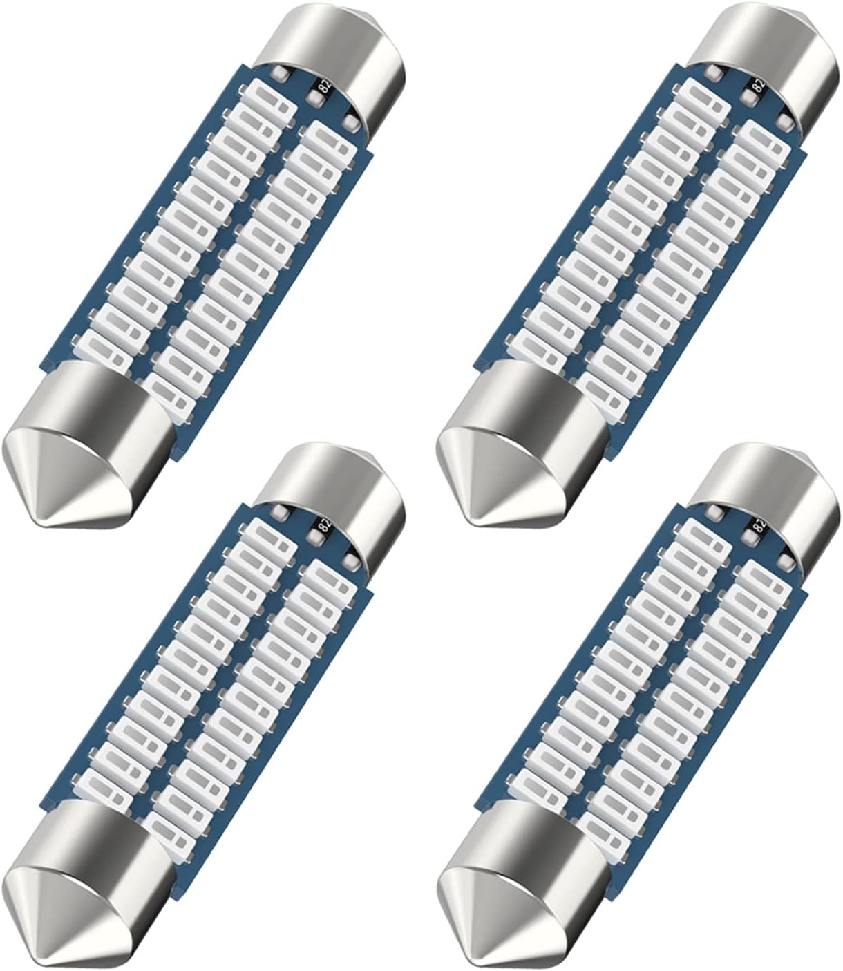 Serundo Auto DE3175 Led Car Bulb 31mm 1.22in Led Festoon Bulb, DE3021 DE3022 DE3023 6428 6430 7065, 6000k White Super Bright Interior light Used for Car Map Dome Light etc,Pack of 4pcs