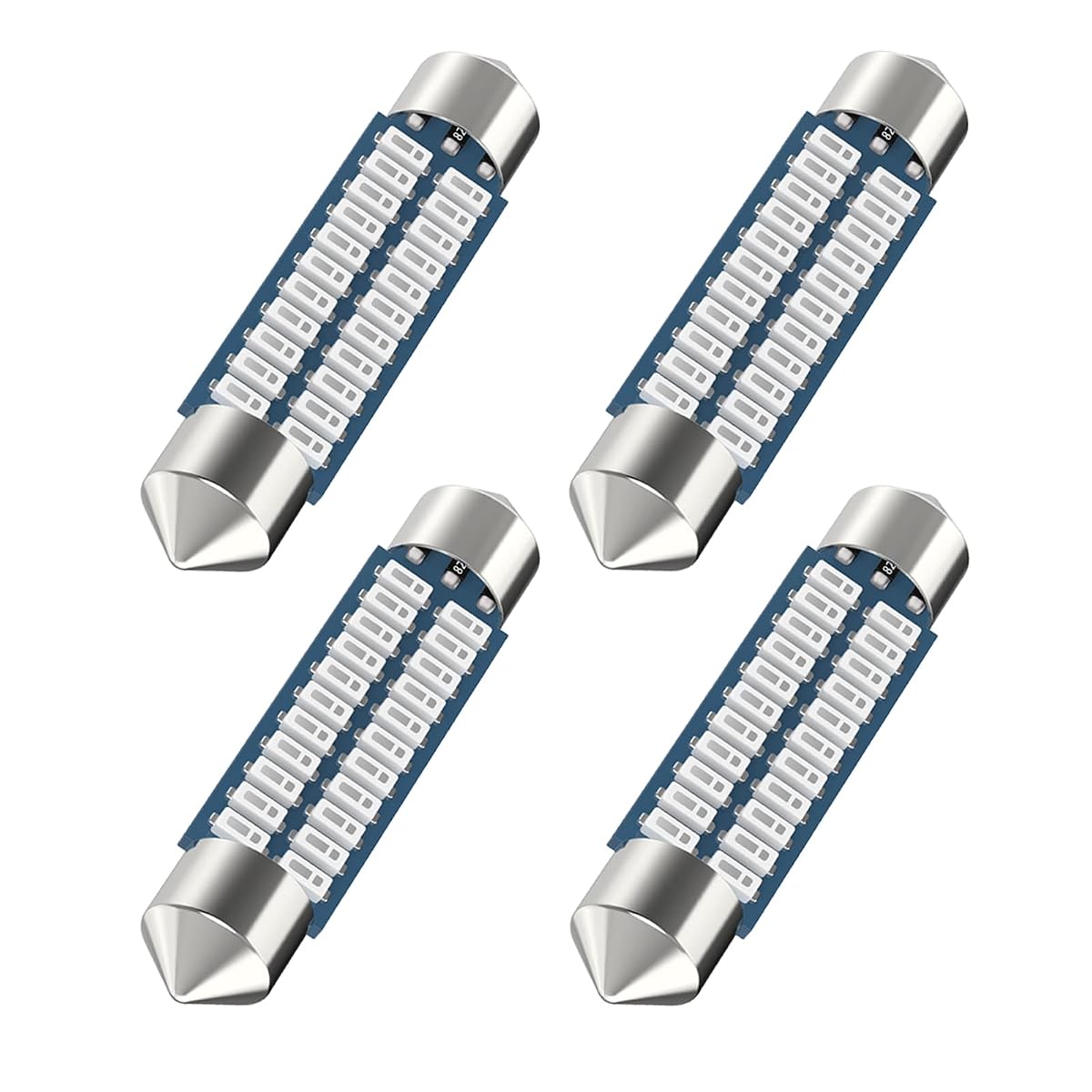 Serundo Auto Red 578 Led Festoon Bulb 211-2 Led Car Bulb 41mm 42mm 1.65in 212-2