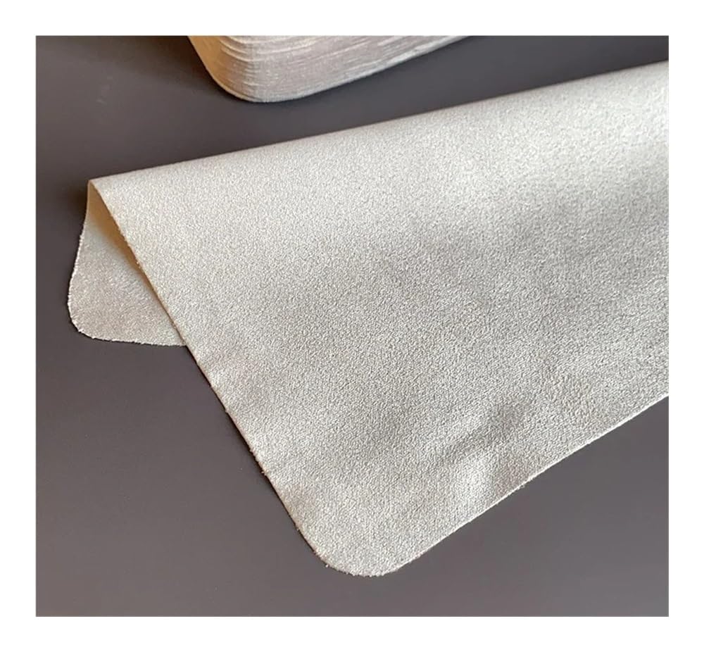 100 piezas de 145 x 175 mm de gamuza gris limpiador de gafas de microfibra para lentes de teléfono y pantallas