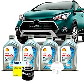 Kit Troca de Oleo 5w30 e Filtro Hyundai HB20x 1.6 16V 2016 a 2019
