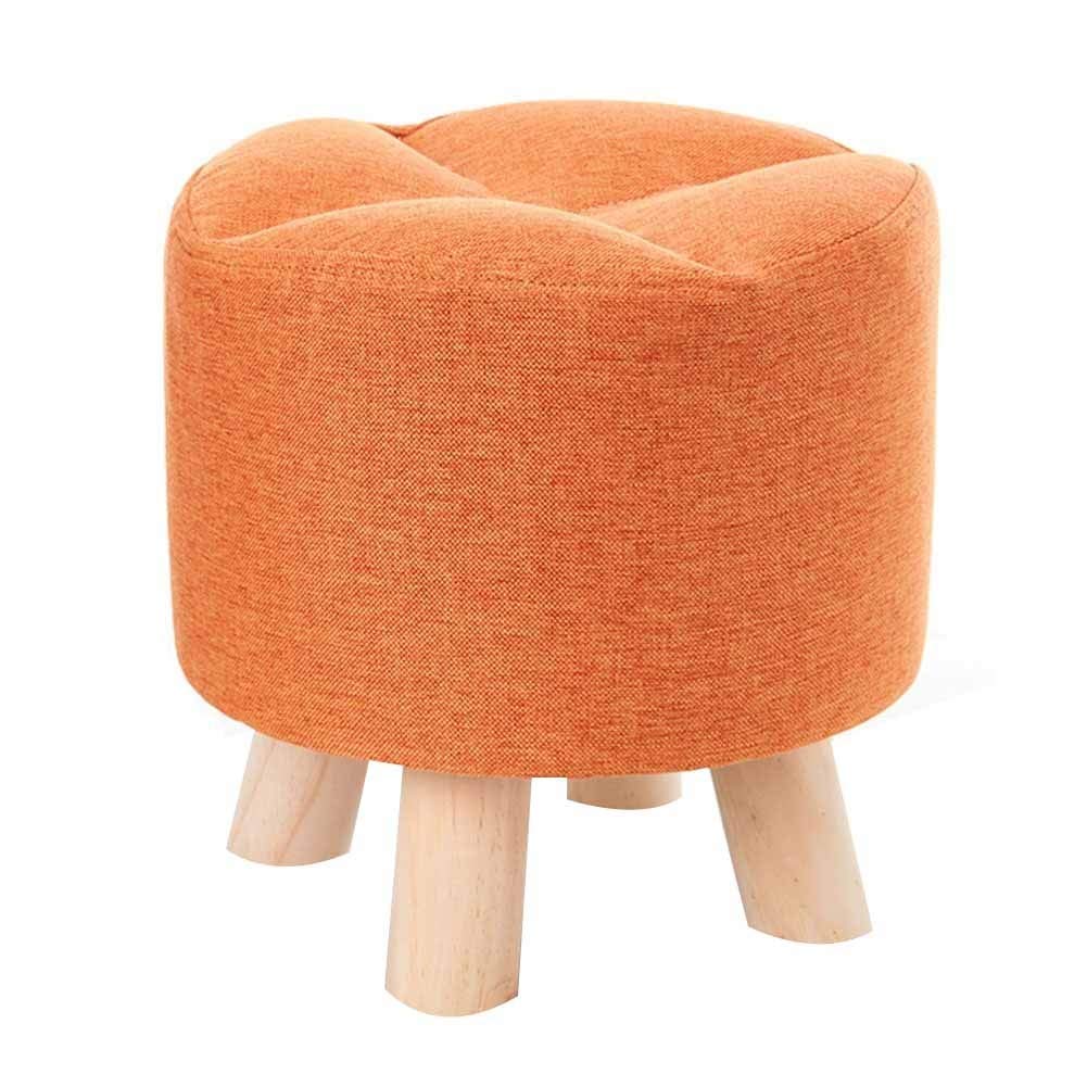Pouf canapé en bois massif et revêtement rembourré haut de gamme