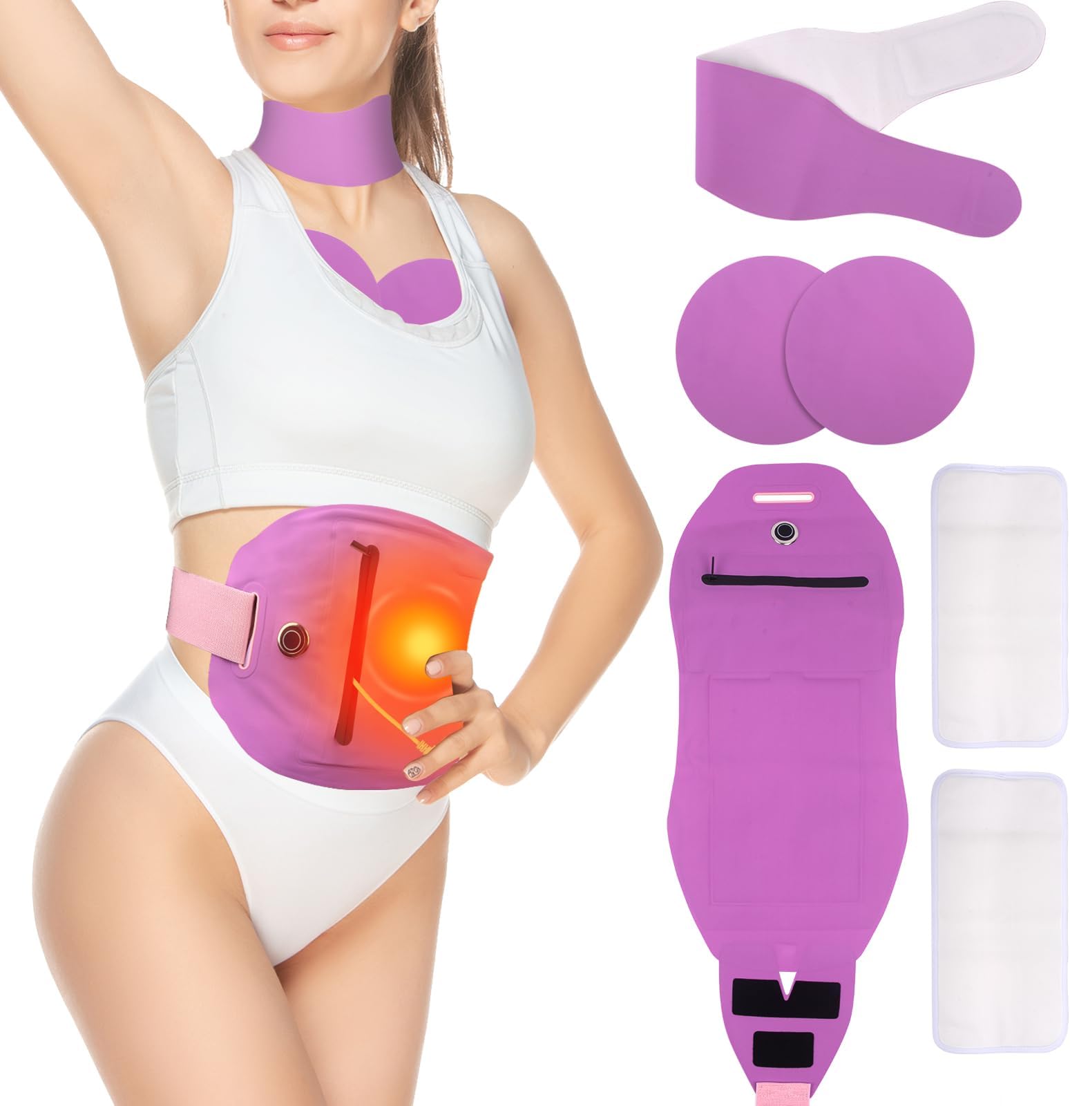 Heating Castor Oil Pack Kit Electric Heating Pack Wrap