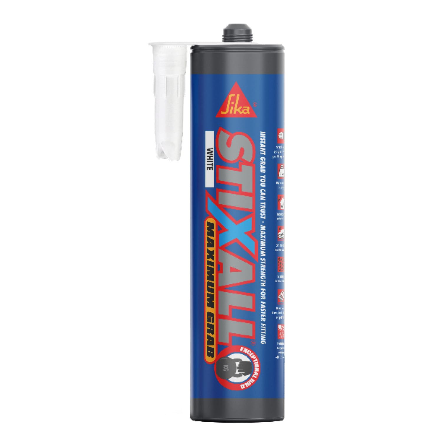 Sika Stixall Maximum Grab, High Grab Building Adhesive, White, 290 ml
