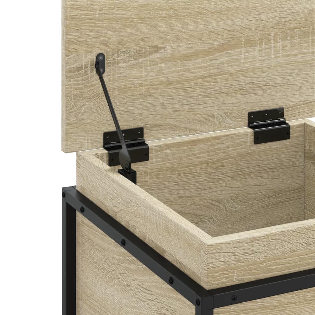 ShGaxin Aufbewahrungsbox mit Deckel, Holz, Sonoma-Eiche, 40 x 40 x 51,5 cm, Spielzeugtruhe, Aufbewahrungsbox, Schlafzimmer, Möbel, Bauchtruhe mit Sitz, Aufbewahrungsmöbel - 848790