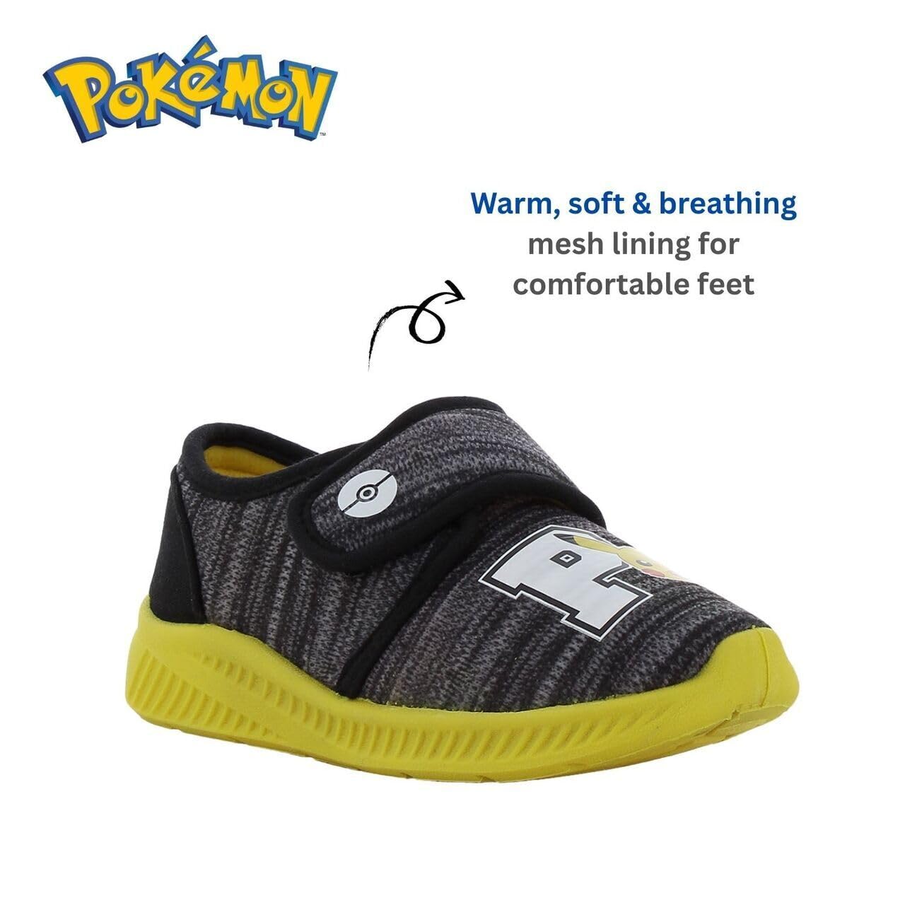 Leomil Pokémon Chaussons Boys Pantoufles Enfants, Idéal pour la maison et la Maternelle
