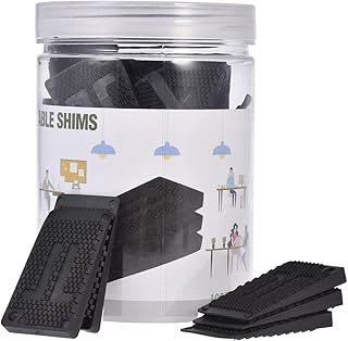 36Pcs Table Shims, Adjustable Furniture Pads Levelers, DIY Levelers Non Slip Table Shims, Strong and Durable Table Wedges, Rubber Wedge for Furniture Table Chair Cabinet Table Leg
