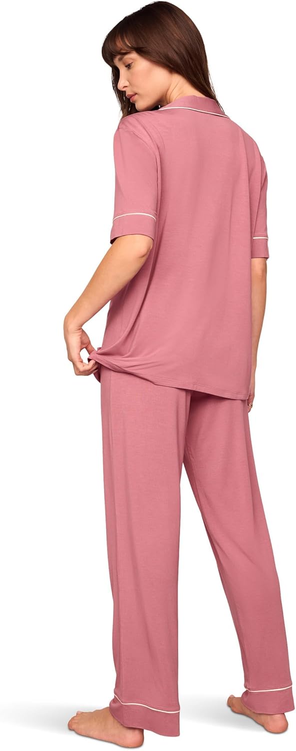 Eberjey Gisele Short Sleeve Pant PJ Set - Image 2
