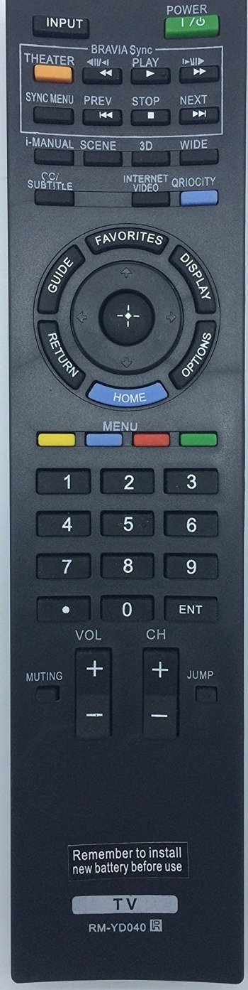 RM-YD040 RMYD040 Replace Remote Control fit for Sony LCD TV Bravia KDL-55HX800 KDL-40HX800 KDL-46HX800 KDL-46HX900 KDL-52HX900 KDL55HX800 KDL40HX800 KDL46HX800 KDL46HX900 KDL52HX900