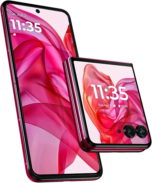 Motorola razr+ | 2024 | Unlocked | Made for US 12/256 | 50MP Camera | Hot Pink (Renewed)