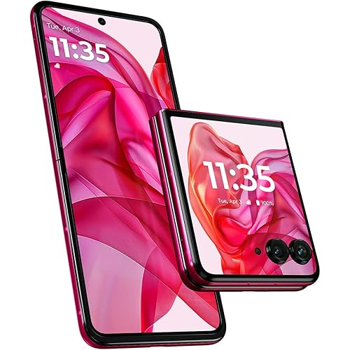 Motorola razr+ | 2024 | Unlocked | Made for US 12/256 | 50MP Camera | Hot Pink (Renewed)