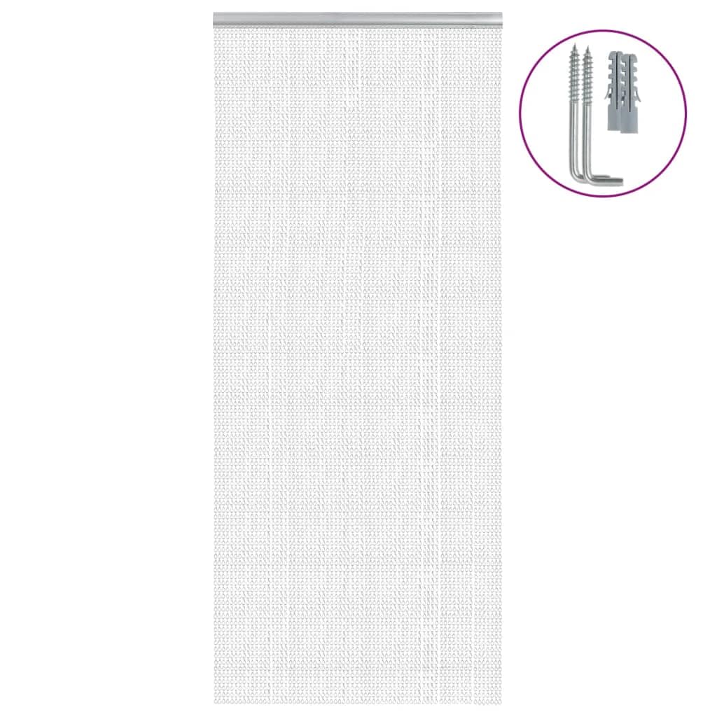 Generisch Türvorhang aus Ketten 90x212 cm Aluminium,Heim Garten,Dekoration,Fensterdrapierung,Fliegengitter-4010012