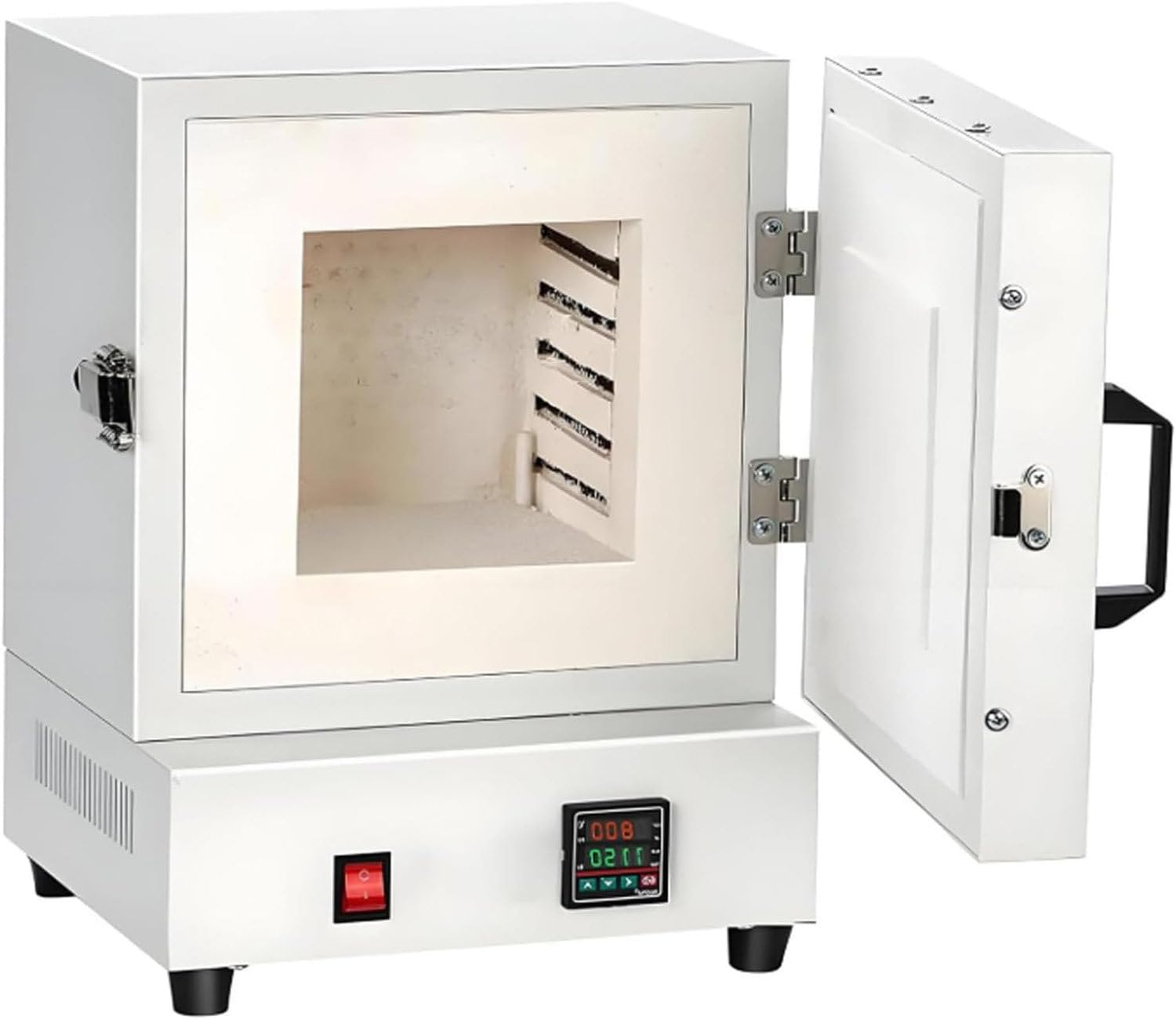 Piec elektryczny 2000 W do topienia metali, piec muflowy, piec do wypalania w wysokiej temperaturze, zintegrowany piec 1150℃, inteligentny piec skrzynkowy do obróbki biżuterii/gipsu