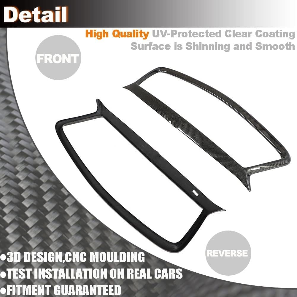Real Carbon Fiber Front Grille fits for Infiniti Q60 Coupe 2016-2022 Add on style Auto Bumper Kidney Grill Cover Body Kit Factory Outlet