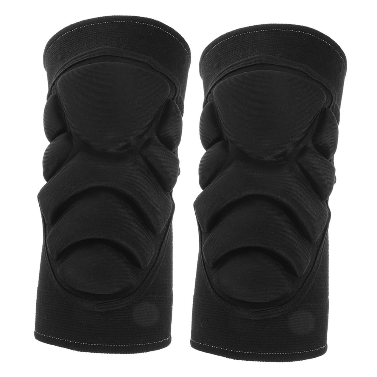 BUTIFULSIC 1 Pair Knee Brace Protector Knee Pads Tc Yarn Eva High Foaming Knee Braces Black