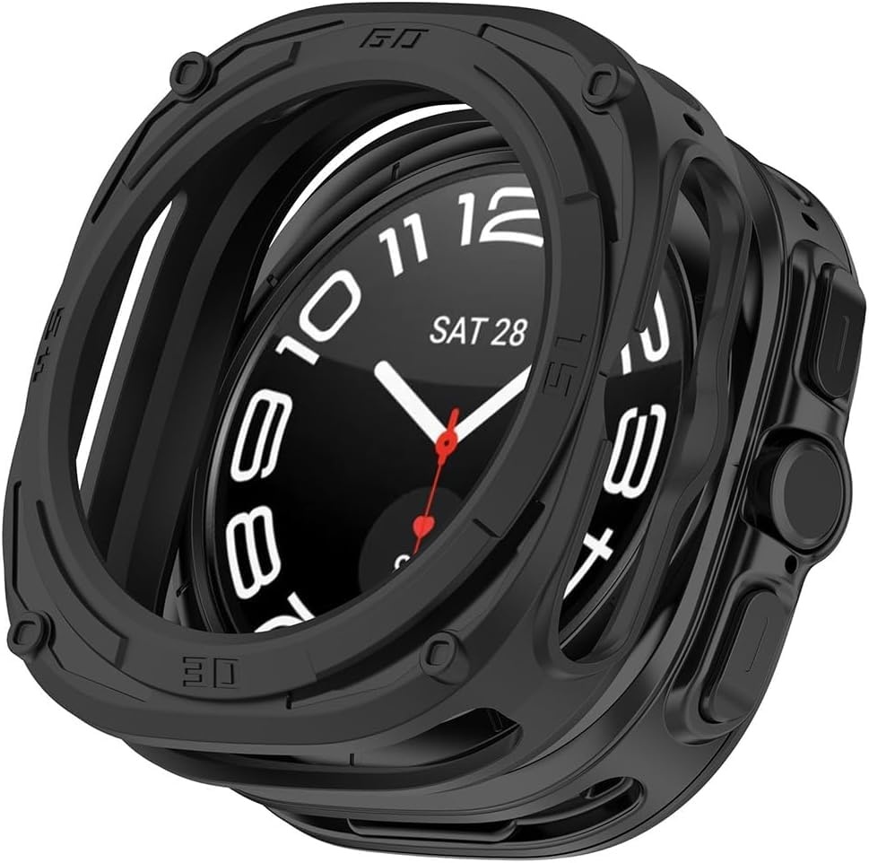 OJOS TPU Watch Case Compatible with Samsung Watch 7 Ultra 47mm Bumper All-Around Case Shockproof Protective Bumper Cover Case Protective Case Cover for ​Watch 7Ultra 47mm, Black (B0DDV2WS8D) Amazon Price History, Amazon Price Tracker