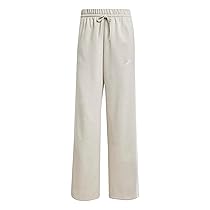Adidas Donna Essentials 3-Stripes Open Hem Fleece Pants, Wonder Alumina, White, M