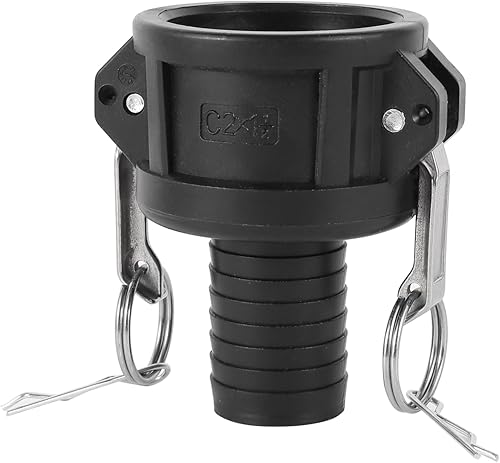 Miniatura 8 de Acoplamiento de manguera de leva y ranura de polipropileno, tipo estándar DP Camlock, tapón antipolvo de 2 pulgadas (2 unidadespaquete)