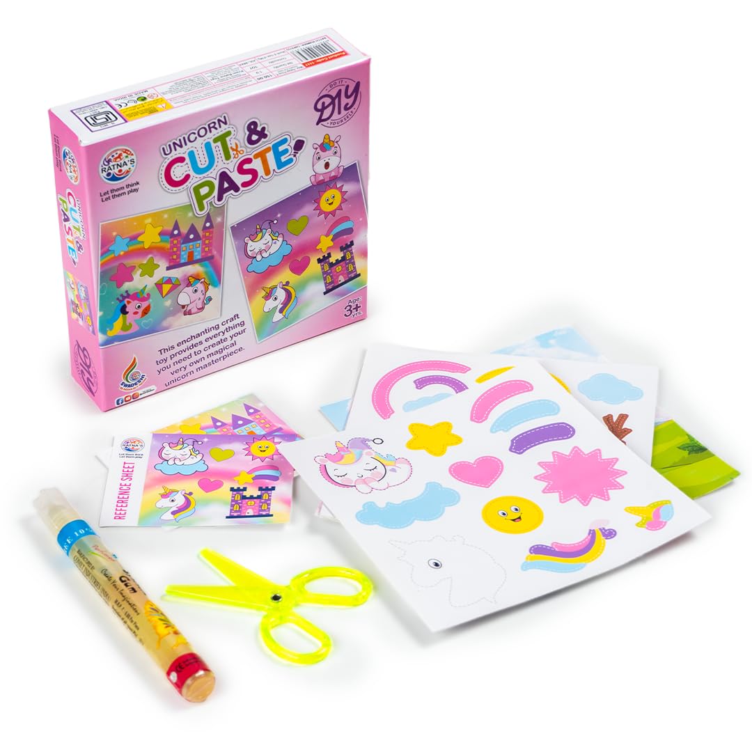 RATNAS Unicorn Cut & Paste Art & Craft DIY Kit Preschool Activity for Kids & Todllers (B0CH2X4NCK) Amazon Price History, Amazon Price Tracker