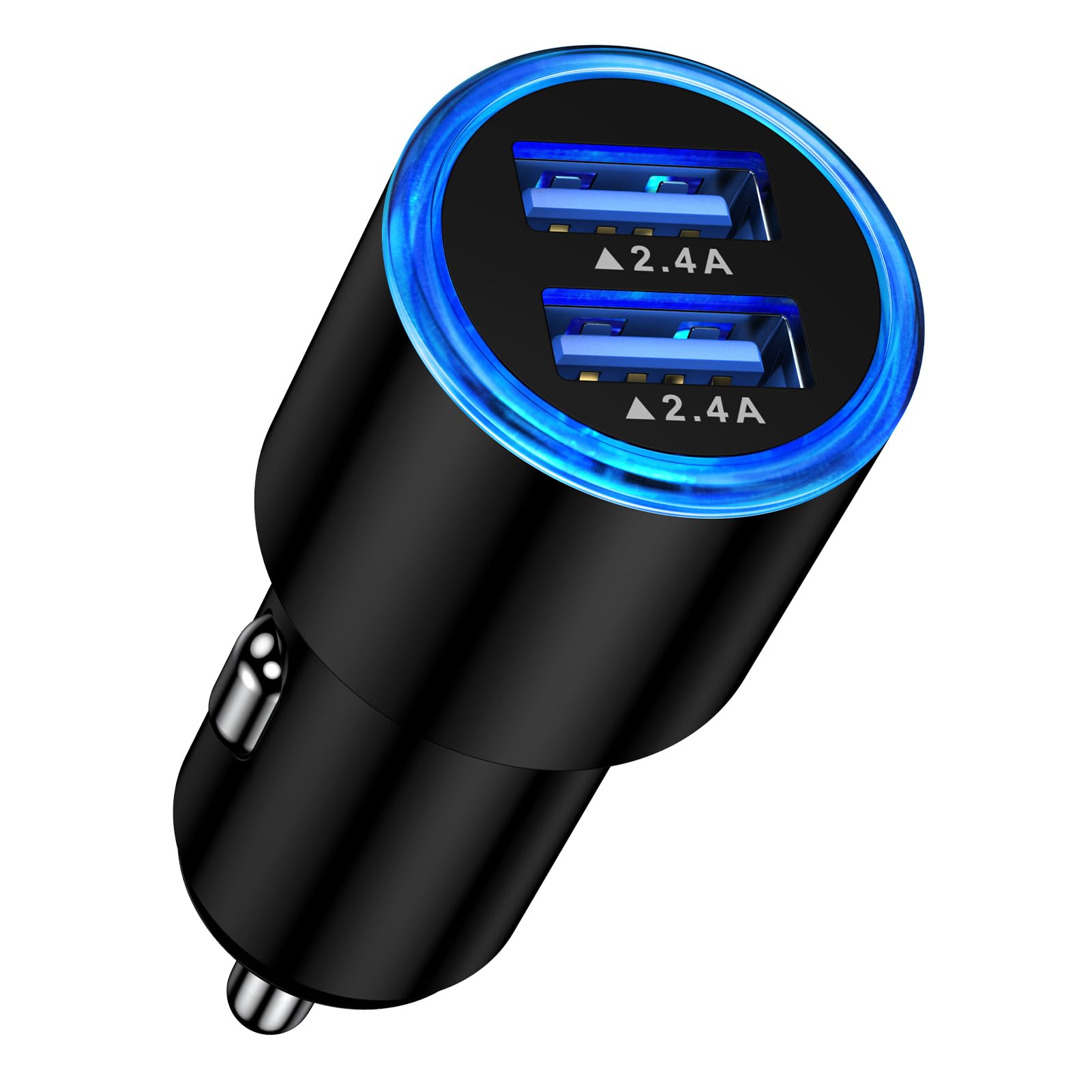 USB シガーソケット 24W 車充電器 4.8A 急速充電 2ポート しがーソ…