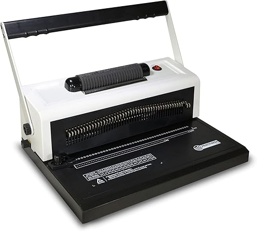 Miniatura 4 de Coilbind S25A - Máquina de encuadernación de bobina en espiral para oficina, perforadora con insertador de bobina eléctrica, márgenes ajustables y