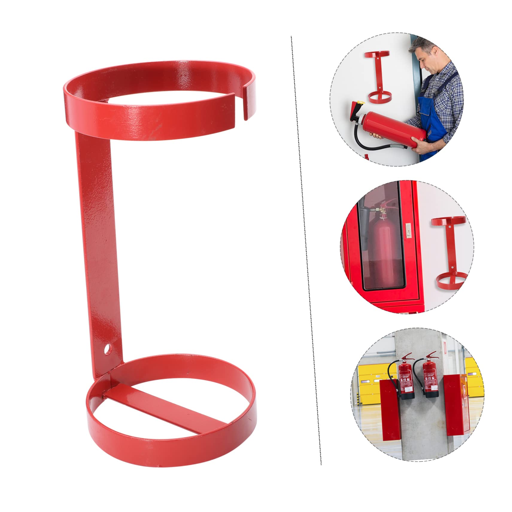 ORFOFE Estante Para Extintores De Metal Colgador De Pared Para Extintor Soporte De Hierro Para Extintor De Incendios Para Fijar Pared