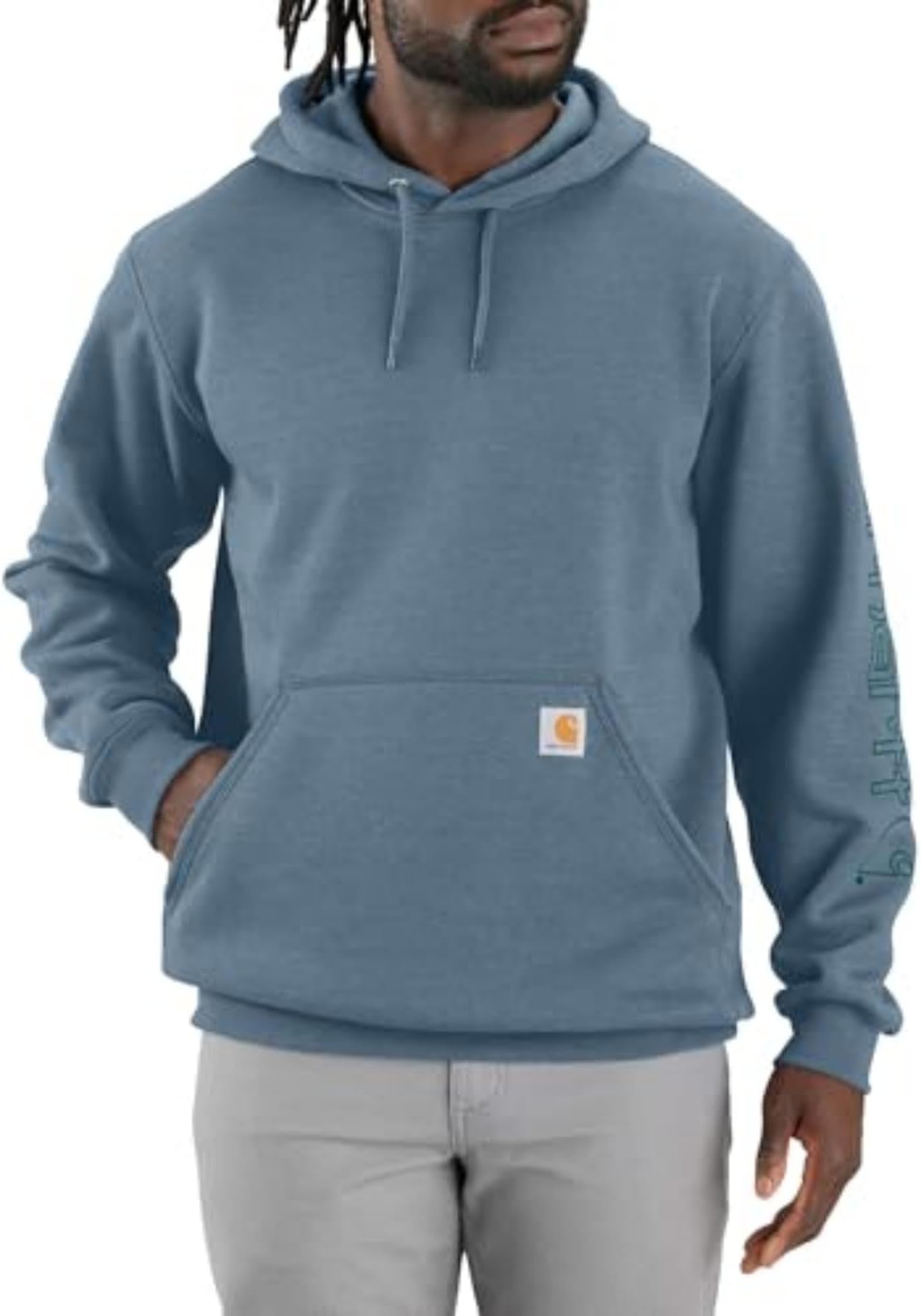 Carhartt mens Loose Fit Midweight Logo Sleeve Graphic Sweatshirt Closeout