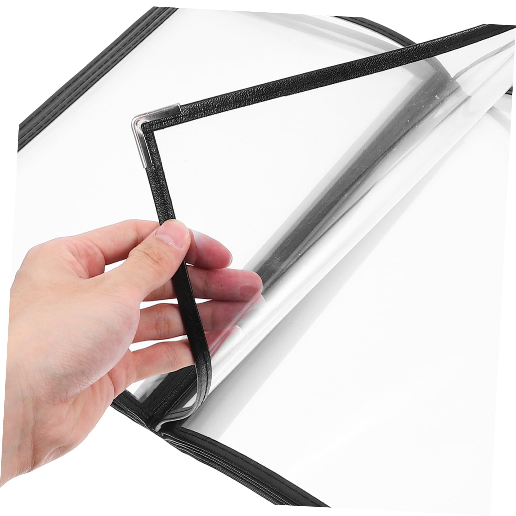 Libro de Menú Pvc Transparente de 10 Páginas y 20 Lados | Carpeta para Bares y Restaurantes, Organización Fiable, Fácil de Llevar