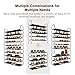 Sable 10 Tiers Shoe Rack, Fabric Shoe Tower Cabinet Organizer with Spare Parts, Holds up to Storage 50 Pairs of Shoes