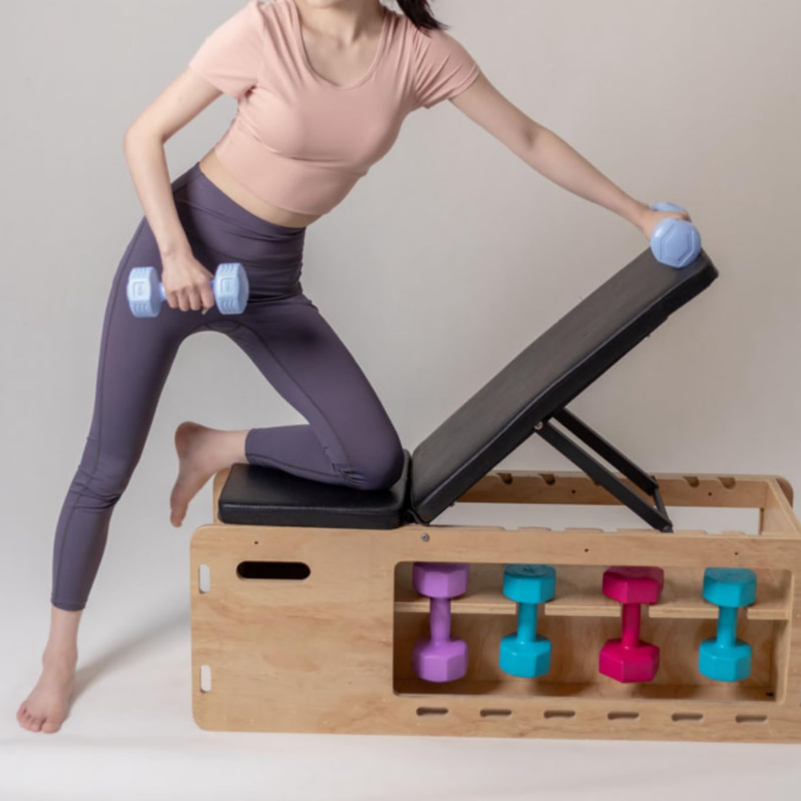 Fitness Palestra Regolabile Allenamento con Angolo Regolabile E Superficie Imbottita per Comfort Adatta per Addome Torace Allenamento in Salotto