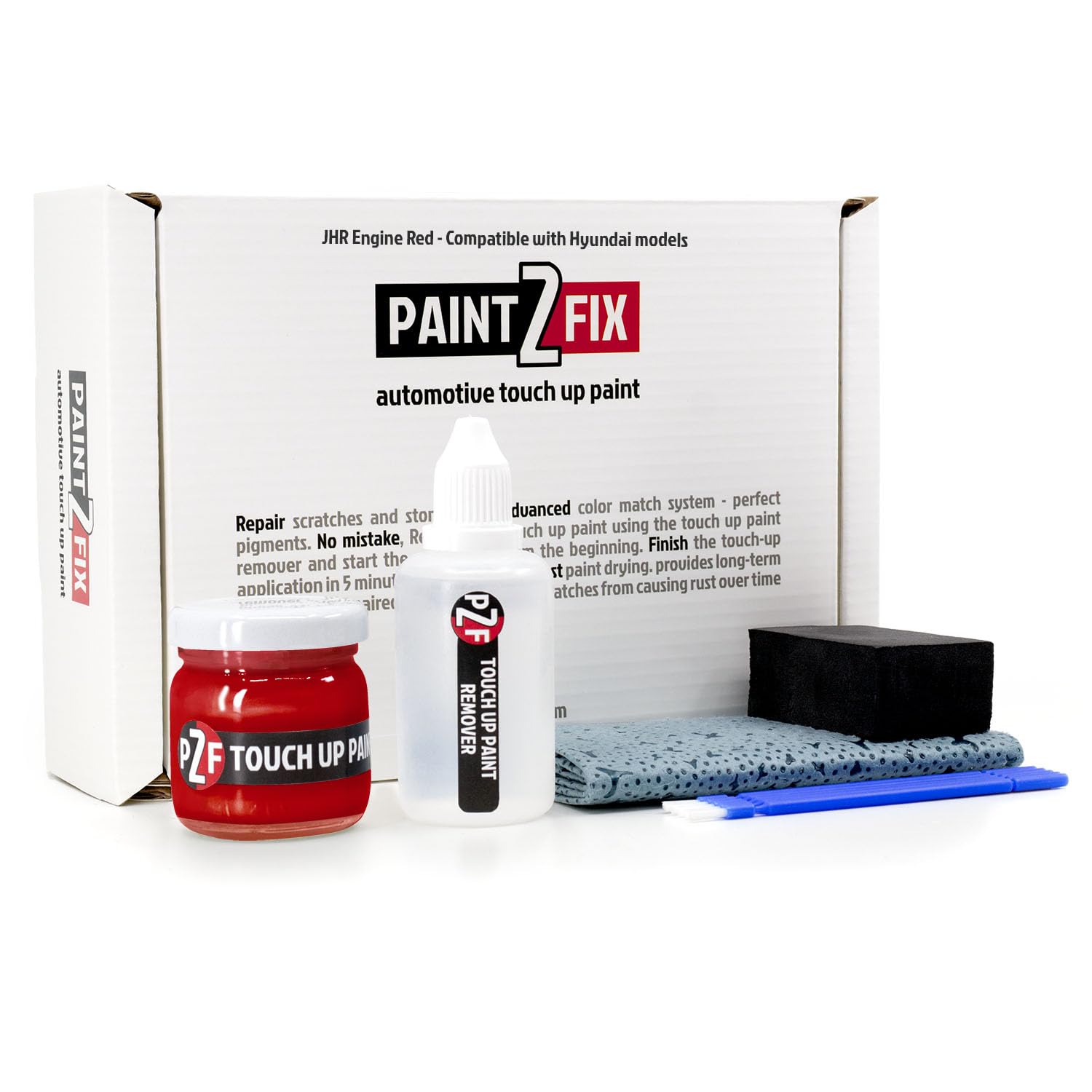 JHR Engine Red Touch Up Paint Kit - Scratch & Chip Repair Compatible with Hyundai