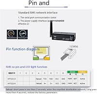 Jevina EW11A-0 RS485-WiFi Konverter Modul - Modbus Protokoll Támogatás, 460800 bps Adatátvitel, Vezeték Nélküli Hálózati Szerver Eszköz Szám 4