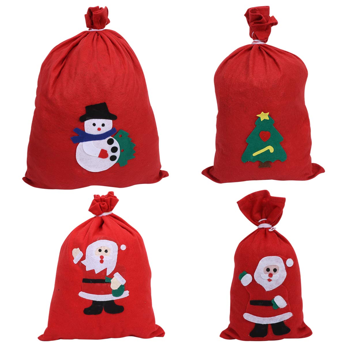 Cabilock 2 sets Cookie Favors Treat Pouch Bag Sweet Goodies Supplies from Non-woven Favor Sacks Gooody Sacks, Wrap Red Holder Holiday Tote Container Random Bags Pouches Party Presents