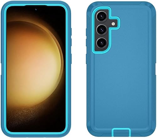 FOGEEK Case for Samsung Galaxy S24 Ultra (2024), 3-Layer Super Full Heavy Duty Rugged Case Belt Clip Holster Kickstand Protective Case Cover (Black