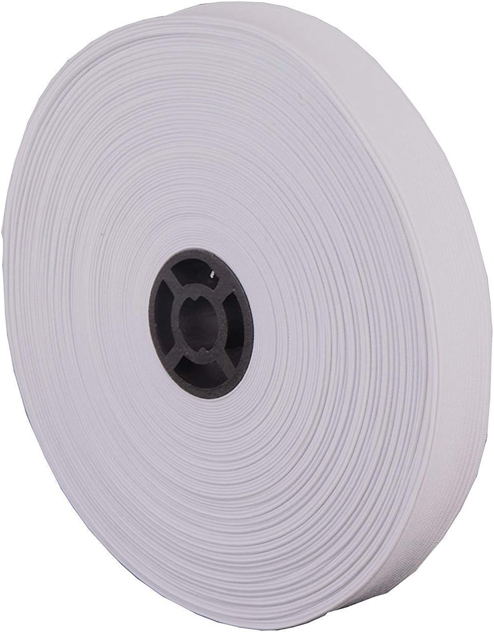 JAINSONS Polyester Blend Elastic 300grams (White, 0.75-Inch)